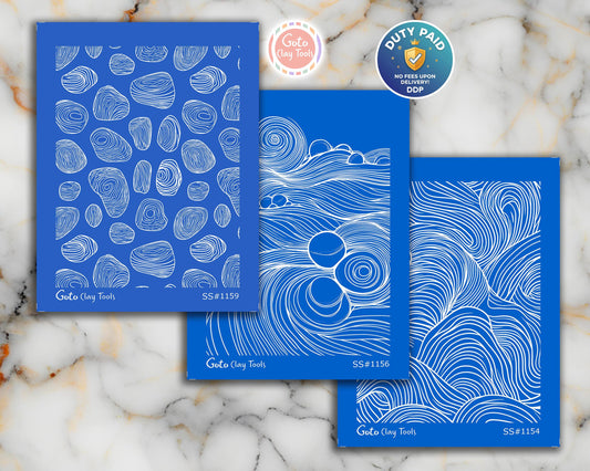 Zentangle Polymer Clay Silkscreen: Clay Stencil for Jewelry Making