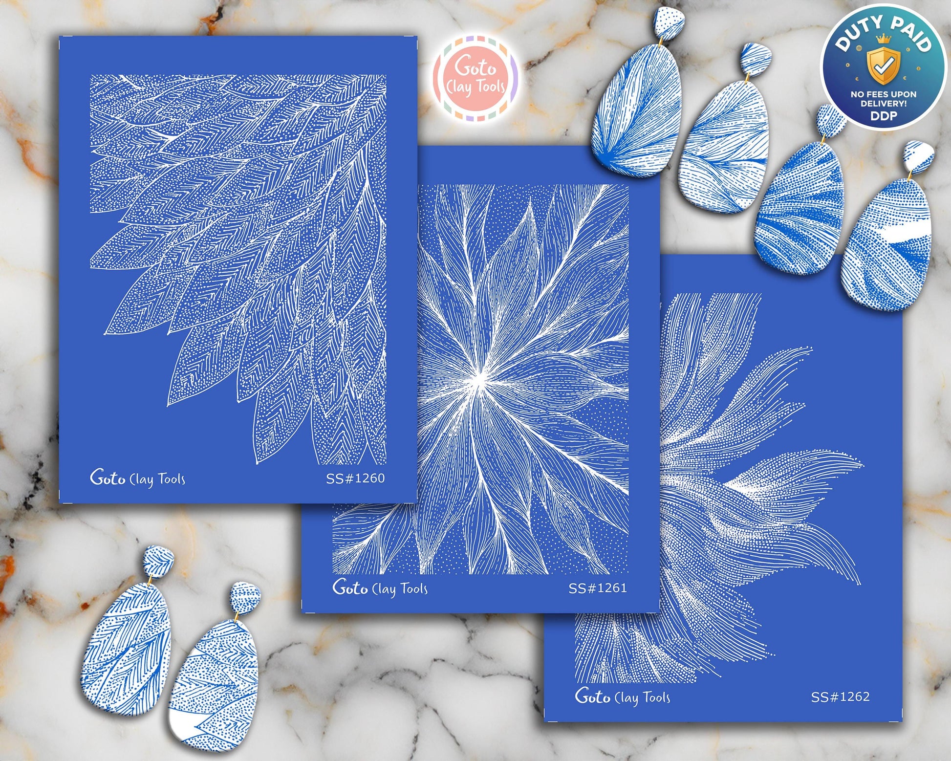 Feather Wing Line Art Silkscreen for Polymer Clay | Botanical Texture Print | 9.5x12.5 cm Printable Silk Screen #polymer clay stencilSS26-24