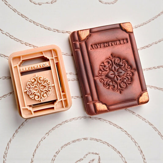 Vintage Book Cutter for Polymer Clay - 38mm- Book-2