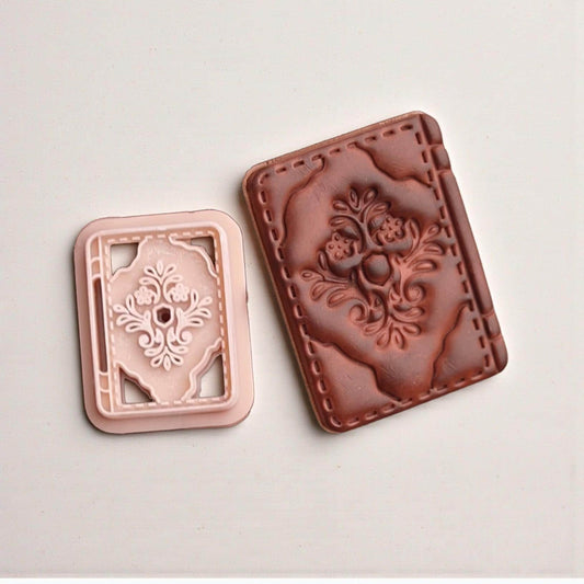 Vintage Book Cutter for Polymer Clay - 38 mm- Book-1