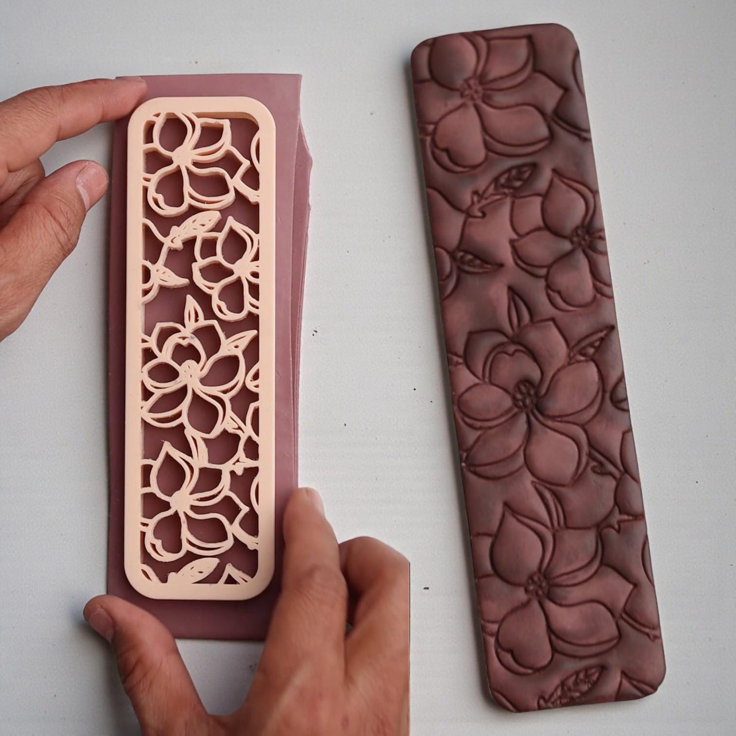 Floral Bookmark Clay Cutter 38x151 mm