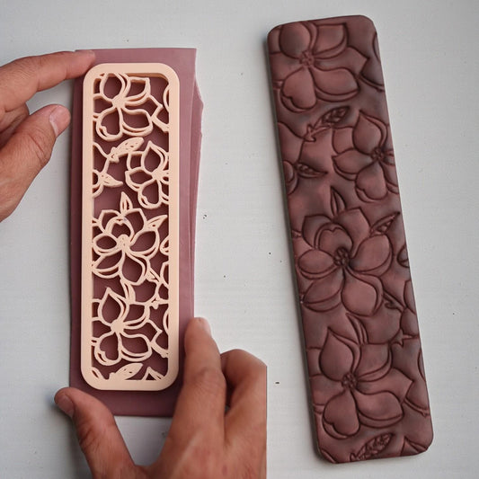 Floral Bookmark Clay Cutter 38x151 mm