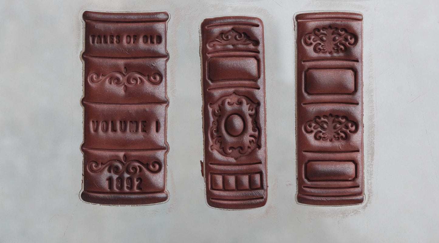 Vintage Book Spine Clay Cutter for Polymer Clay - 38mm