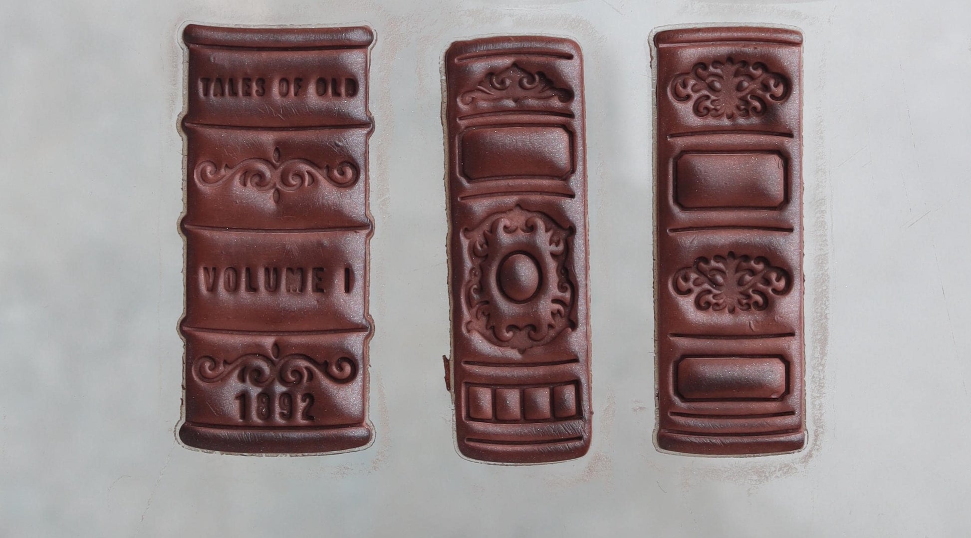 Vintage Book Spine Clay Cutter for Polymer Clay - 38mm