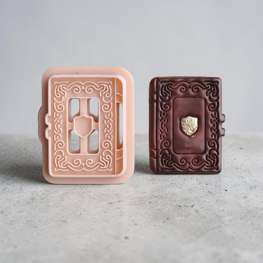 Vintage Book Cutter for Polymer Clay - 38 mm- Book-3