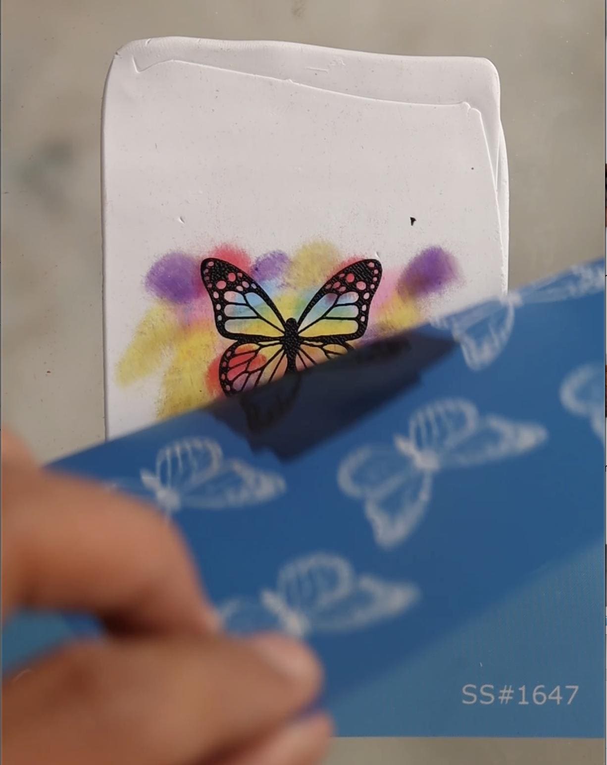 Butterfly Silkscreen with matching clay cutter for Polymer Clay Earrings making SS#1647