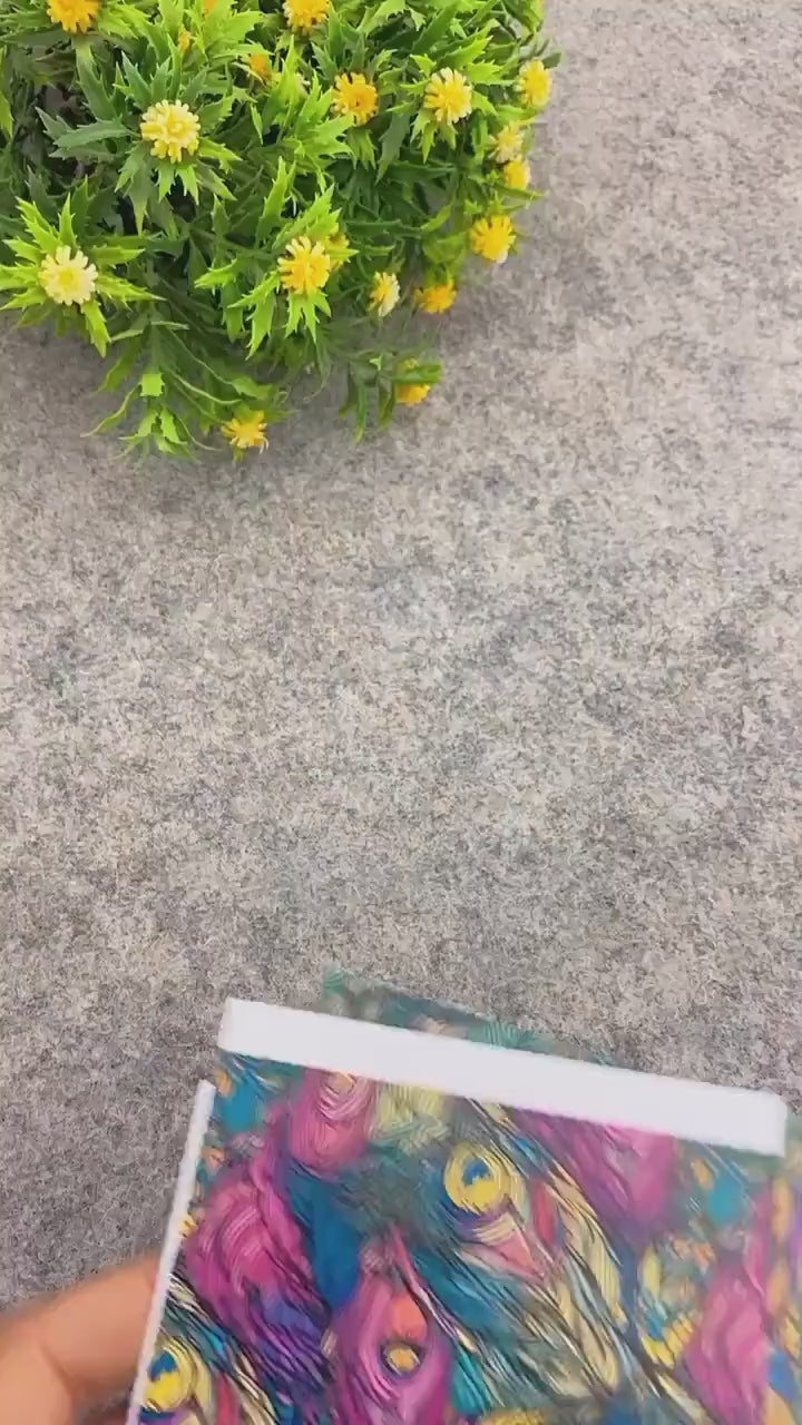 Peacock Feather Water Soluble Transfer Paper for Polymer Clay