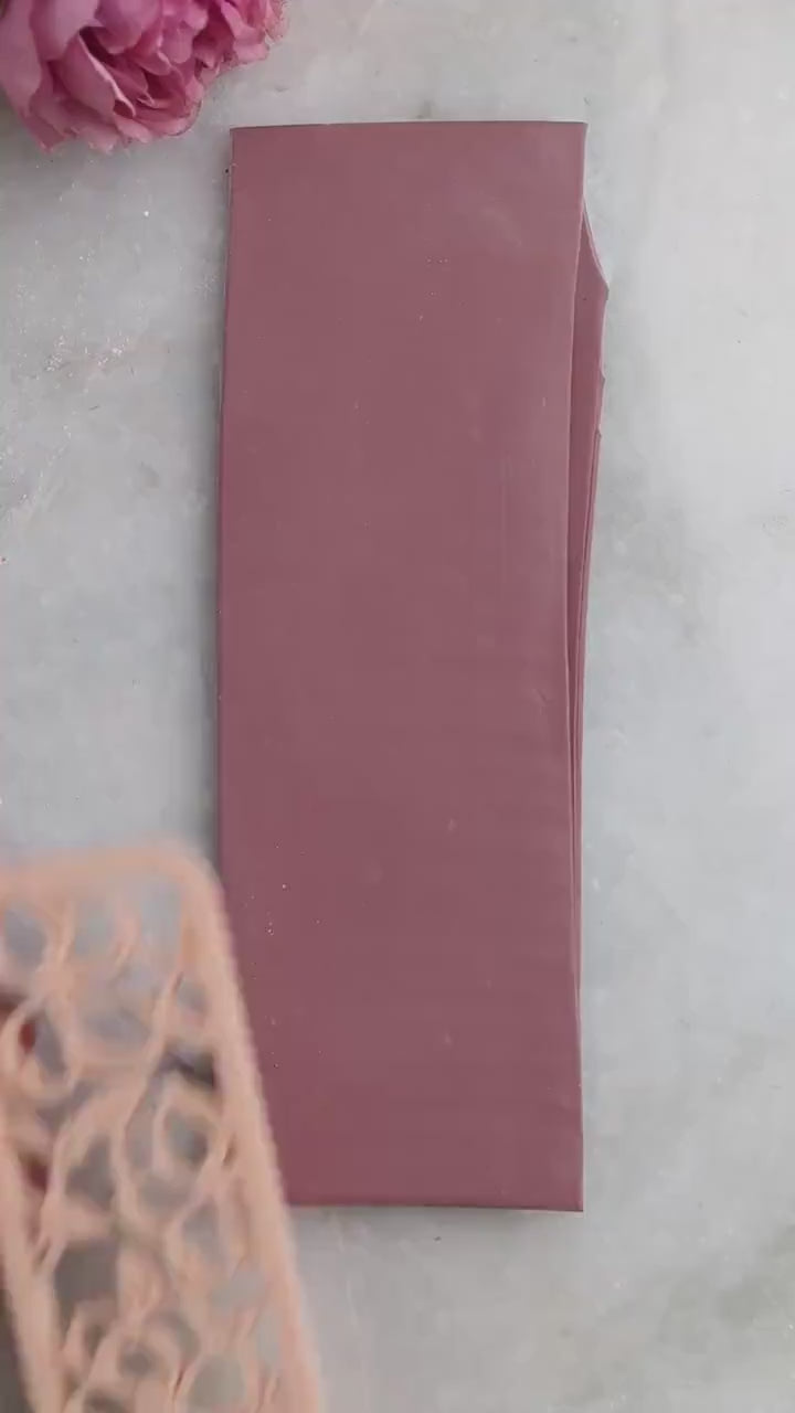 Floral Bookmark Clay Cutter 38x151 mm