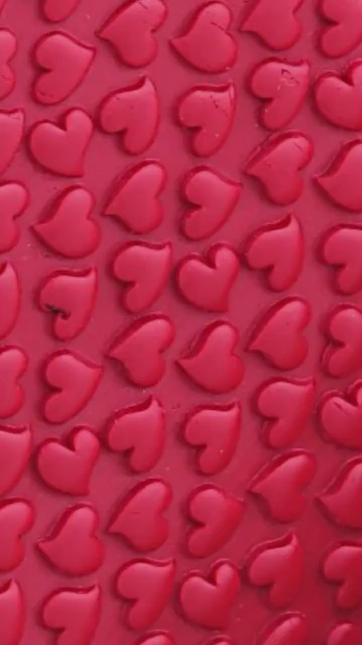 Heart Texture Roller, Polymer Clay Texture Roller, Clay Texture Roller, Texture Roller for Polymer Clay, Valentine Texture Roller #CCF2