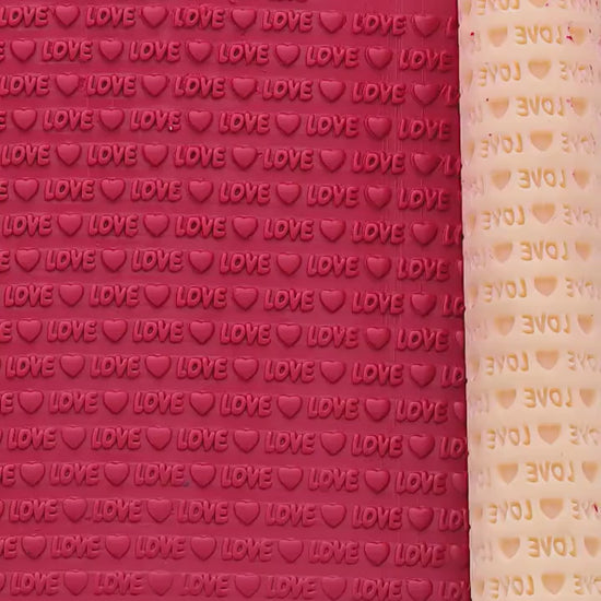 Love Heart Texture Roller, Polymer Clay Texture Roller, Clay Texture Roller, Texture Roller for Polymer Clay, Valentine Texture Roller #CCF3
