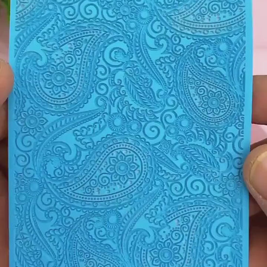 Ornamental Texture mat for polymer clay, Polymer Clay Rubber Texture mat, Texture Tile mats, Fimo, Sculpey, Cernit #561