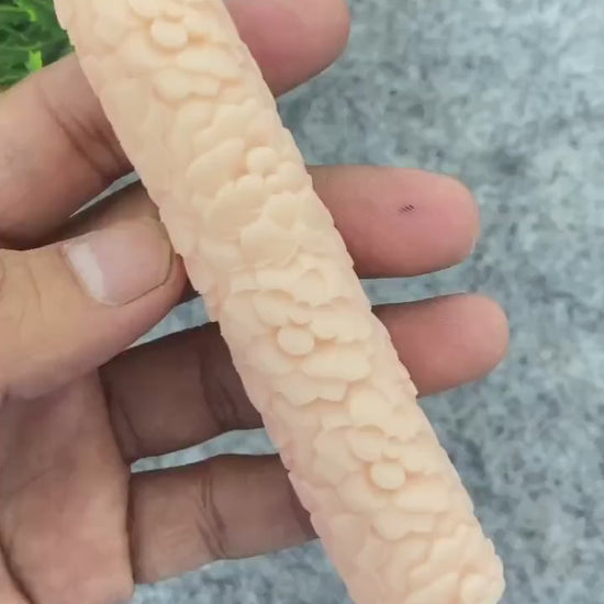 Floral Clay Texture Roller: Resin Polymer Clay Tool #108