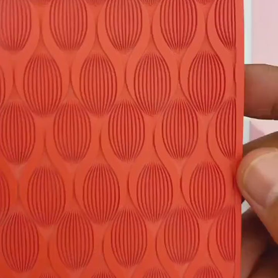 Deco Leaf Rubber Texture Mat for Polymer Clay (#546)