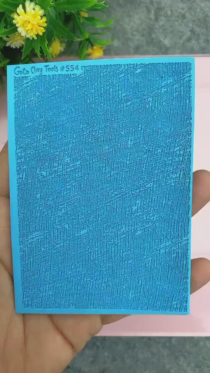 Criss Cross Rubber Texture Mat for Polymer Clay Jewelry #553