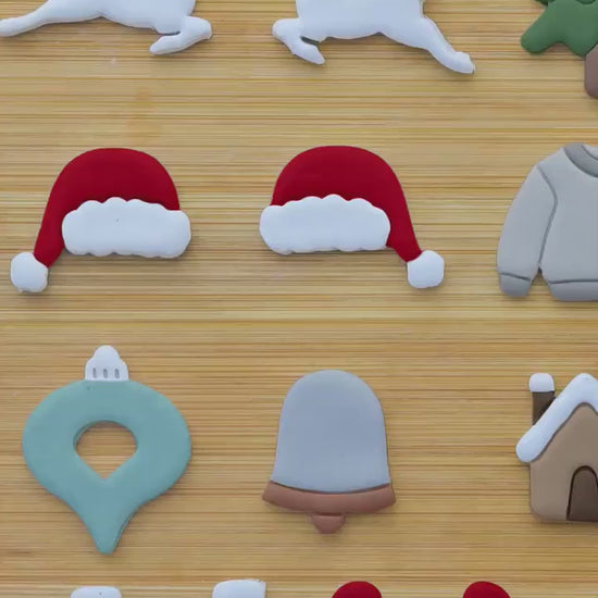 Christmas Clay Cutters: 21 Shapes for Polymer Jewelry