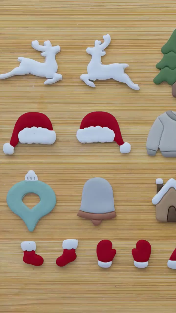 Christmas Clay Cutters: 21 Shapes for Polymer Jewelry