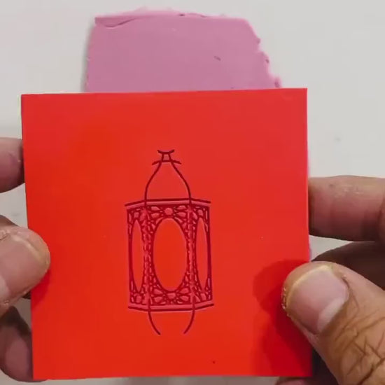 Lantern Texture Mat & Cutter Set: Rubber Polymer Clay Tool