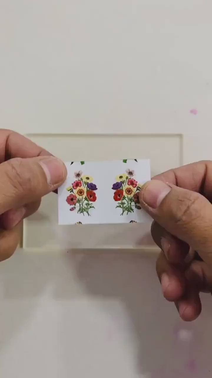 Floral Bouquet Transfer Paper for Polymer Clay (Water Soluble)  #706
