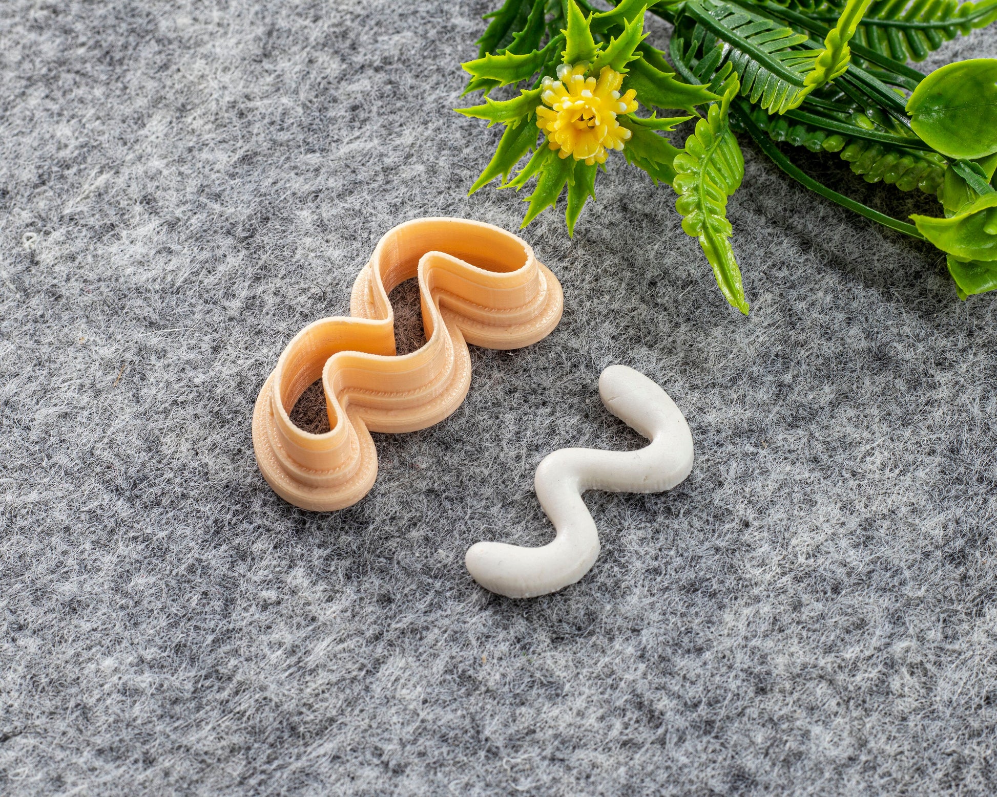 Wiggle Clay Cutter, Polymer clay cutter, Earring cutter