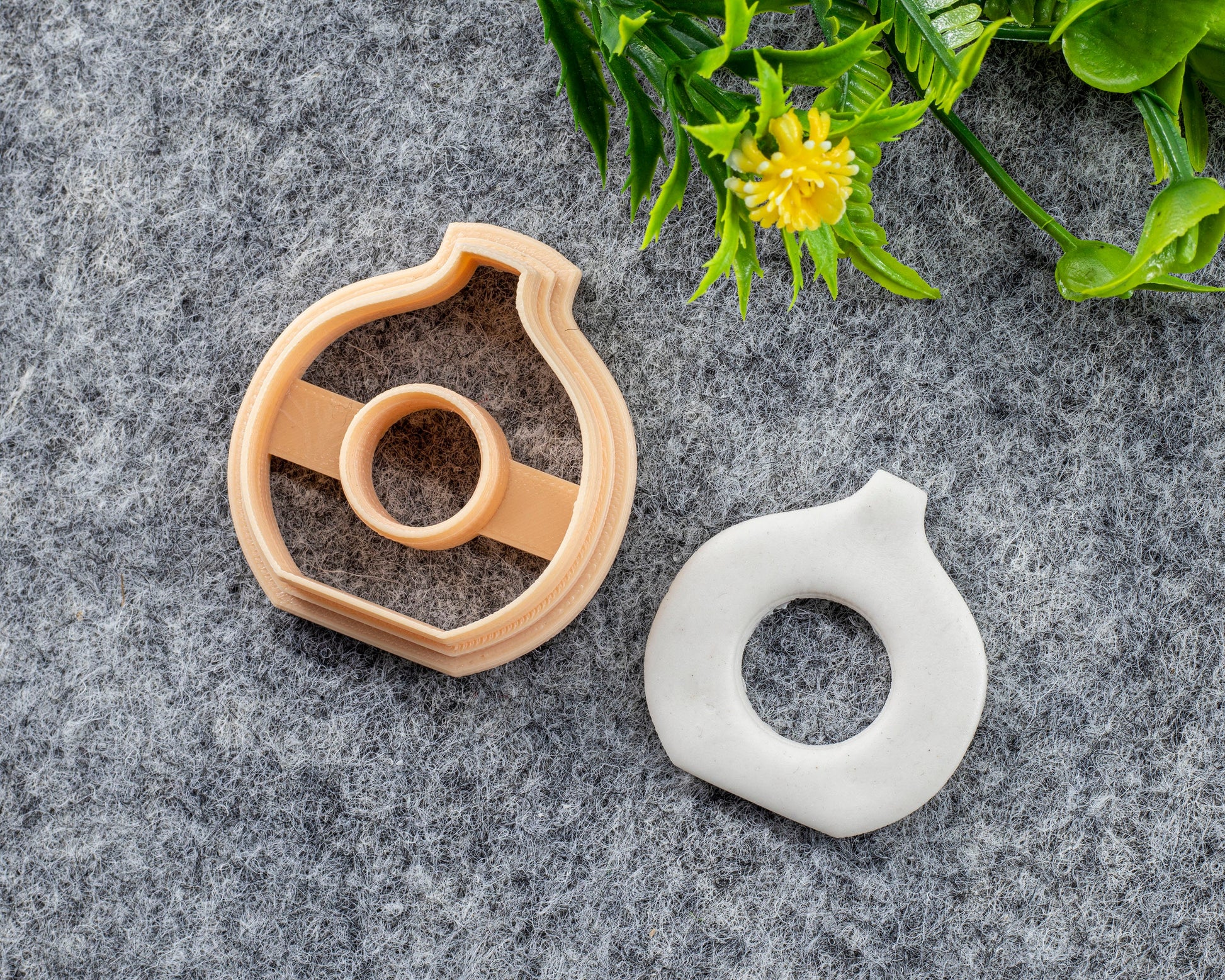 Organic Shape Clay Cutter, Pot shape Polymer clay cutter, Earring cutter