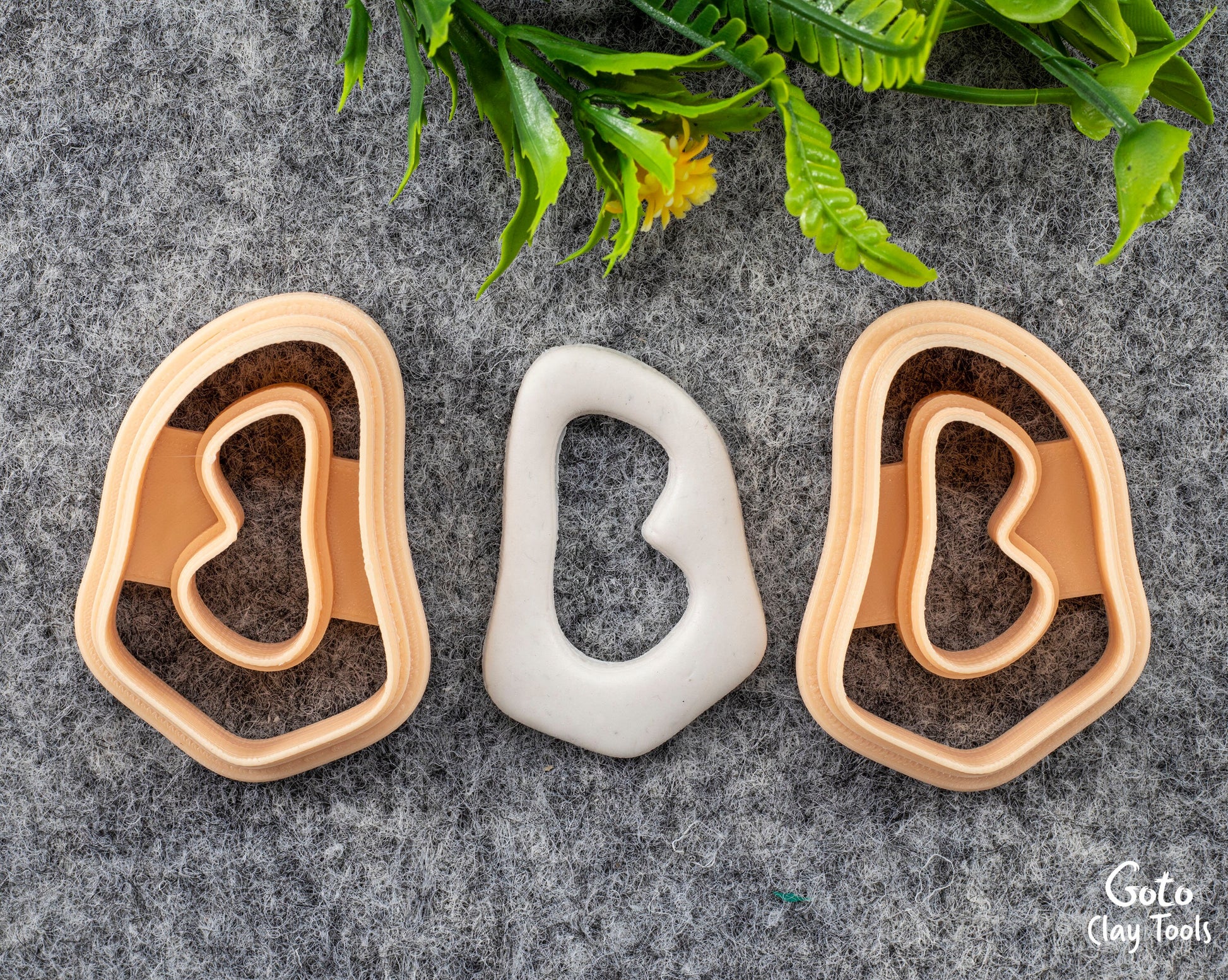 Organic Shape Clay Cutter, Polymer clay cutter, Earring cutter #636