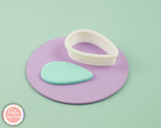Drop shape cutter, Polymer clay cutter, Clay earring cutters, Polymer clay tools, 3D printed cutters