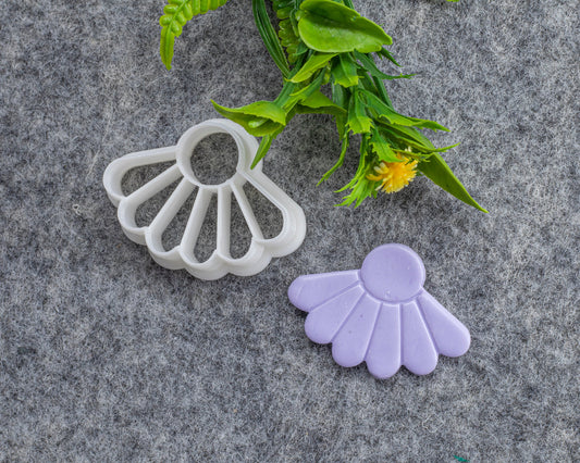 Daisy Drop Embossed Clay Cutter, Polymer clay cutter, Earring cutter