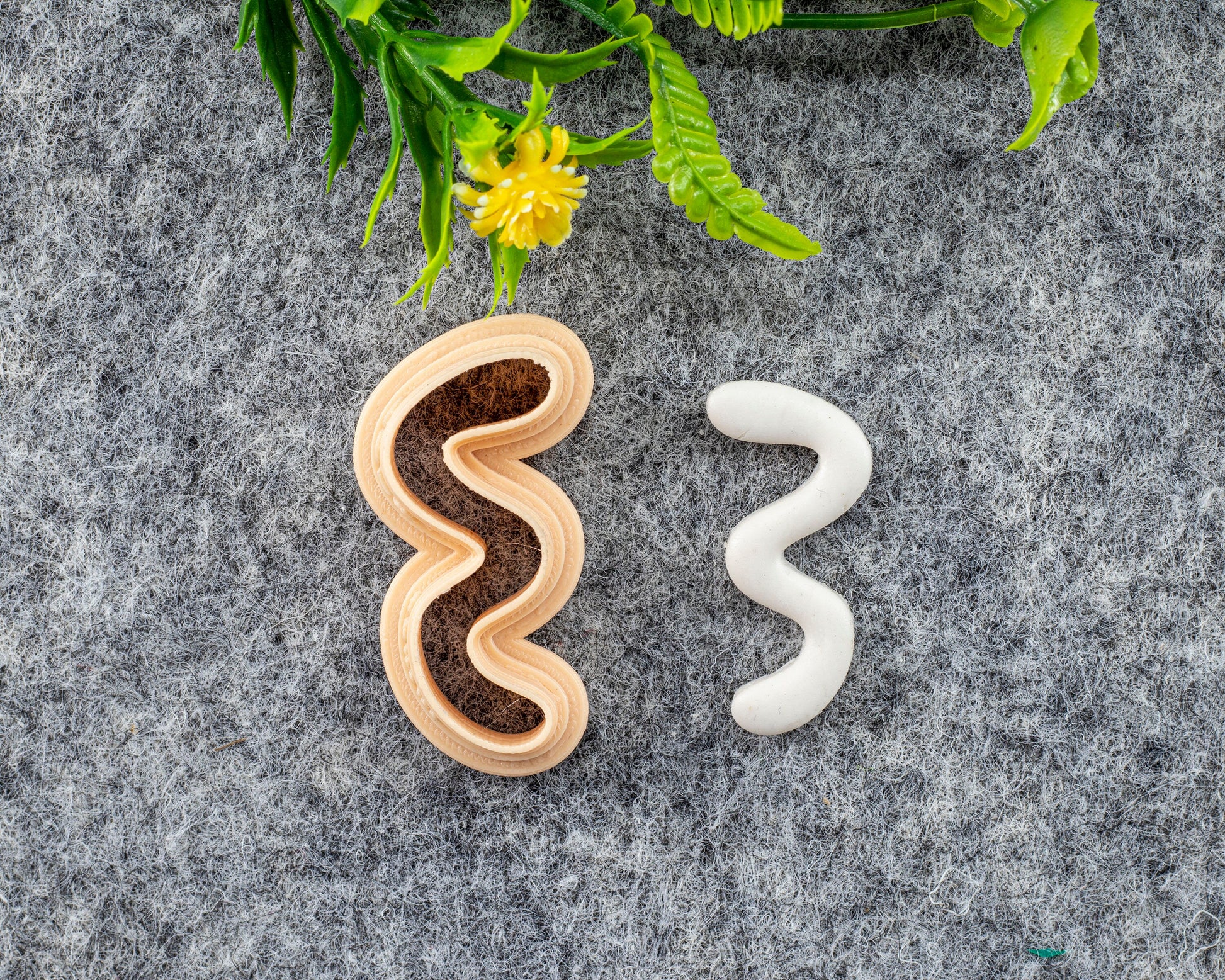 Wiggle Clay Cutter, Polymer clay cutter, Earring cutter