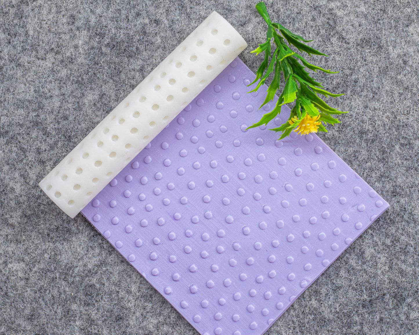 Dots Texture Roller for Polymer Clay Earrings | Clay Texture Roller | Pottery Roller | Clay Texture Tool | Hand Roller