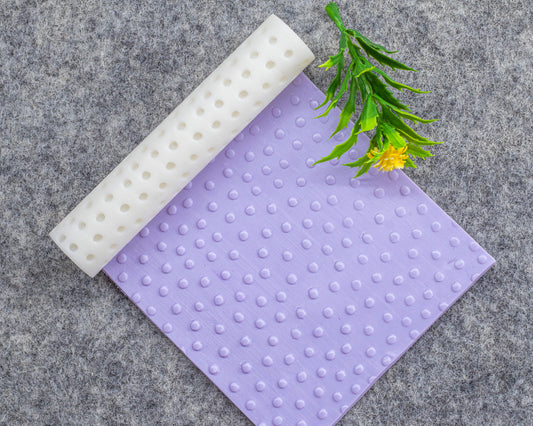 Dots Texture Roller for Polymer Clay Earrings | Clay Texture Roller | Pottery Roller | Clay Texture Tool | Hand Roller