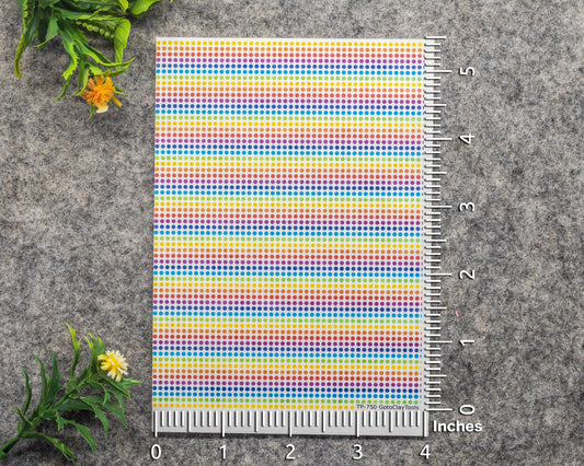 Transfer paper for polymer clay, Rainbow dots, water soluble transfer paper, polymer clay image transfers, magic transfer paper #750