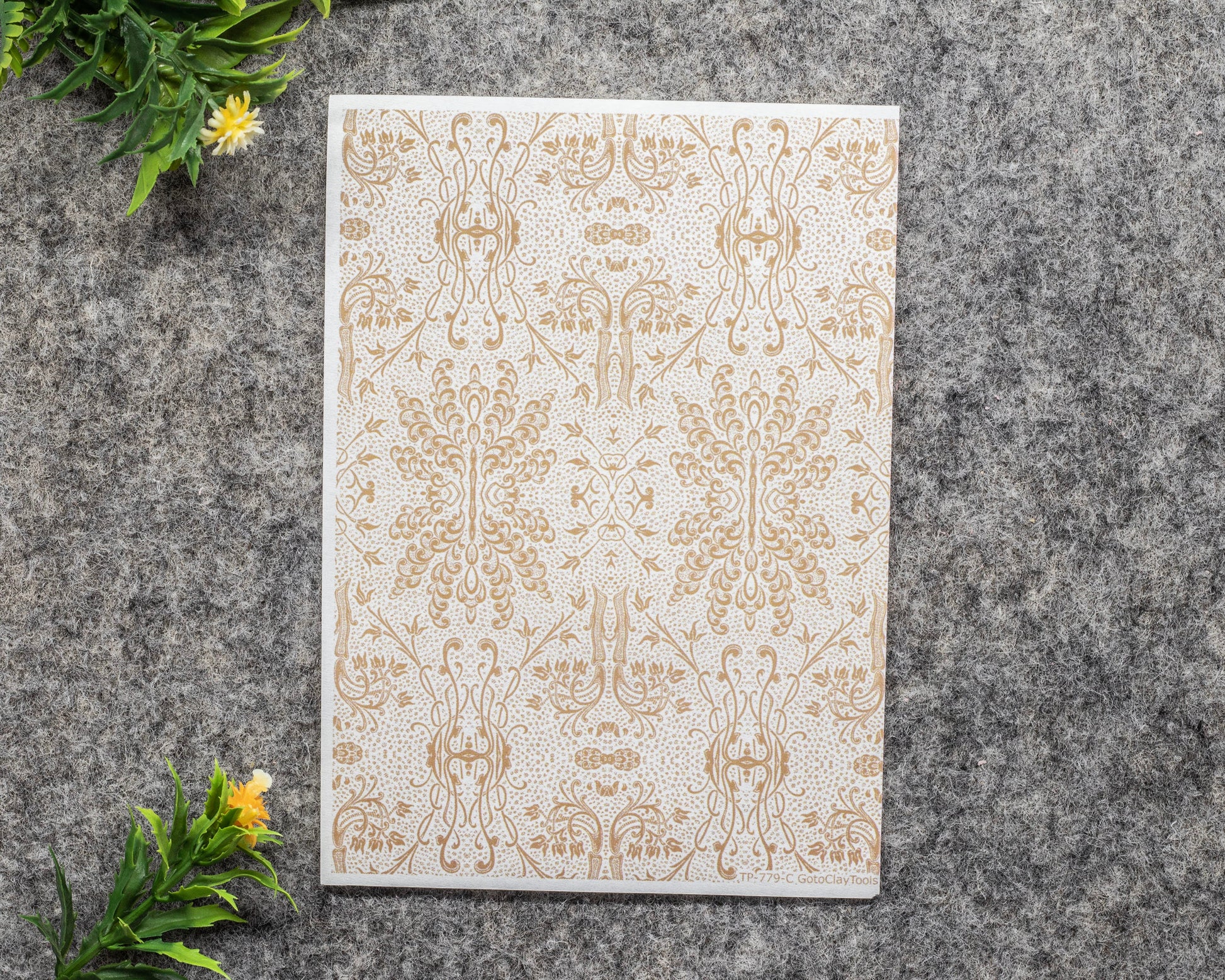 Transfer paper for polymer clay, Vintage patterns, water soluble transfer paper, polymer clay image transfers, magic transfer paper #779