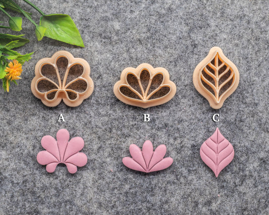 Art deco Scallop fan clay cutter, earring polymer clay cutter, Shell jewellery cutter, Art deco cutter Polymer clay tools #620