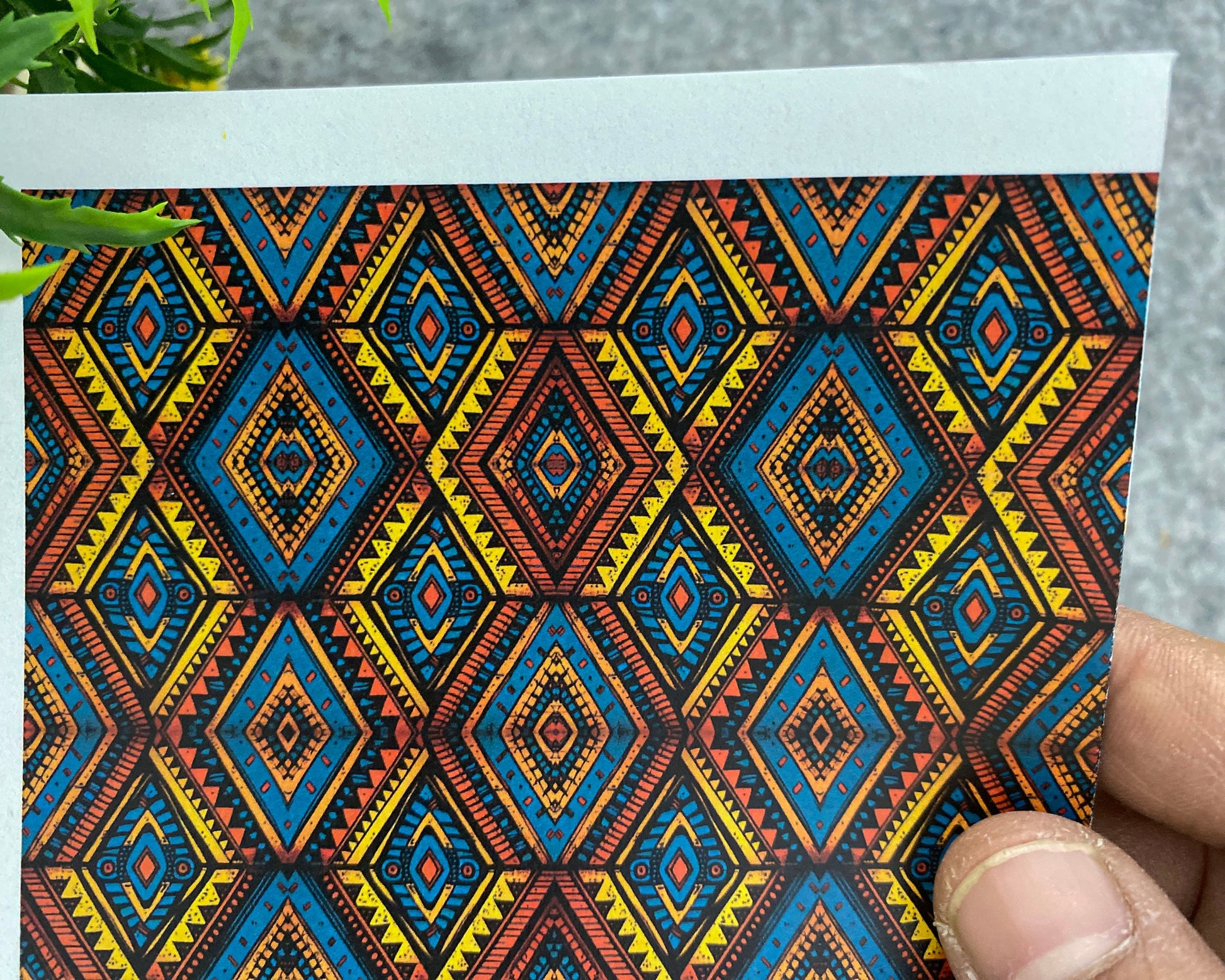 Transfer paper for polymer clay, African tribal, water soluble transfer paper, polymer clay image transfers, magic transfer paper #789