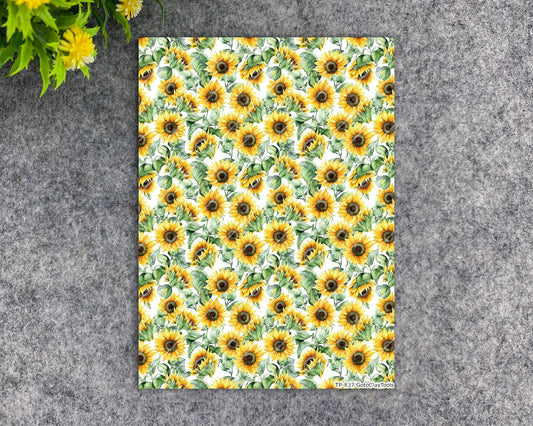 Transfer paper for polymer clay, Watercolor flowers, water soluble transfer paper, polymer clay image transfers, magic transfer paper #837