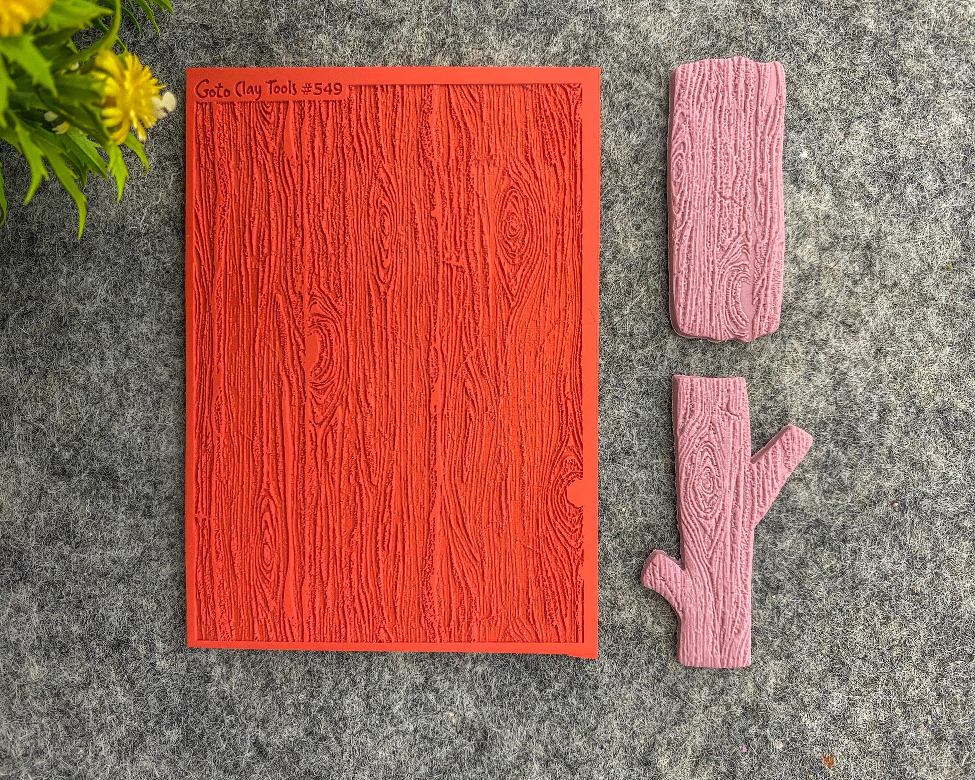 Wood Texture mat for polymer clay, Polymer Clay Rubber Texture mat, Texture Tile mats, Fimo, Sculpey, Cernit #549