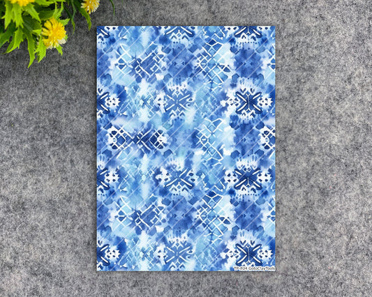 Transfer paper for polymer clay, Watercolor Tie dye, water soluble transfer paper, polymer clay image transfers, magic transfer paper #804