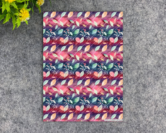 Transfer paper for polymer clay, Watercolor flowers, water soluble transfer paper, polymer clay image transfers, magic transfer paper #855