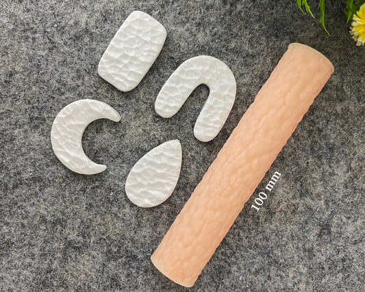 Beaten Clay Texture Roller, Polymer Clay Texture Roller, Resin Hand Roller for Polymer Clay, Polymer Clay Tools #102