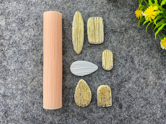 Thin waves Texture Roller, Polymer Clay Texture Roller, Resin Hand Roller for Polymer Clay, Polymer Clay Tools #101