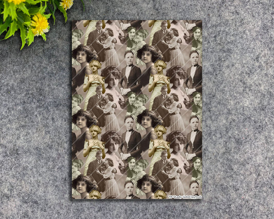 Transfer paper for polymer clay, Vintage women, water soluble transfer paper, polymer clay image transfers, magic transfer paper #VLady
