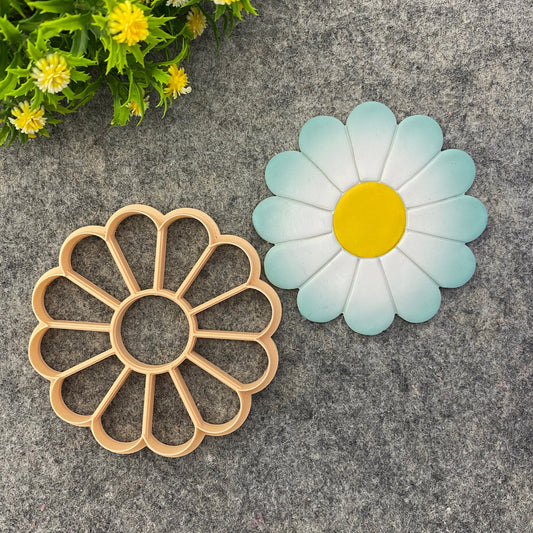 Daisy flower Trinket dish cutter, Ring Dish Clay Cutter, Trinket Dish Clay Cutter for Polymer Clay Flower-1
