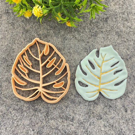 Monstera leaf Trinket dish cutter, Ring Dish Clay Cutter, Trinket Dish Clay Cutter for Polymer Clay Flower-1