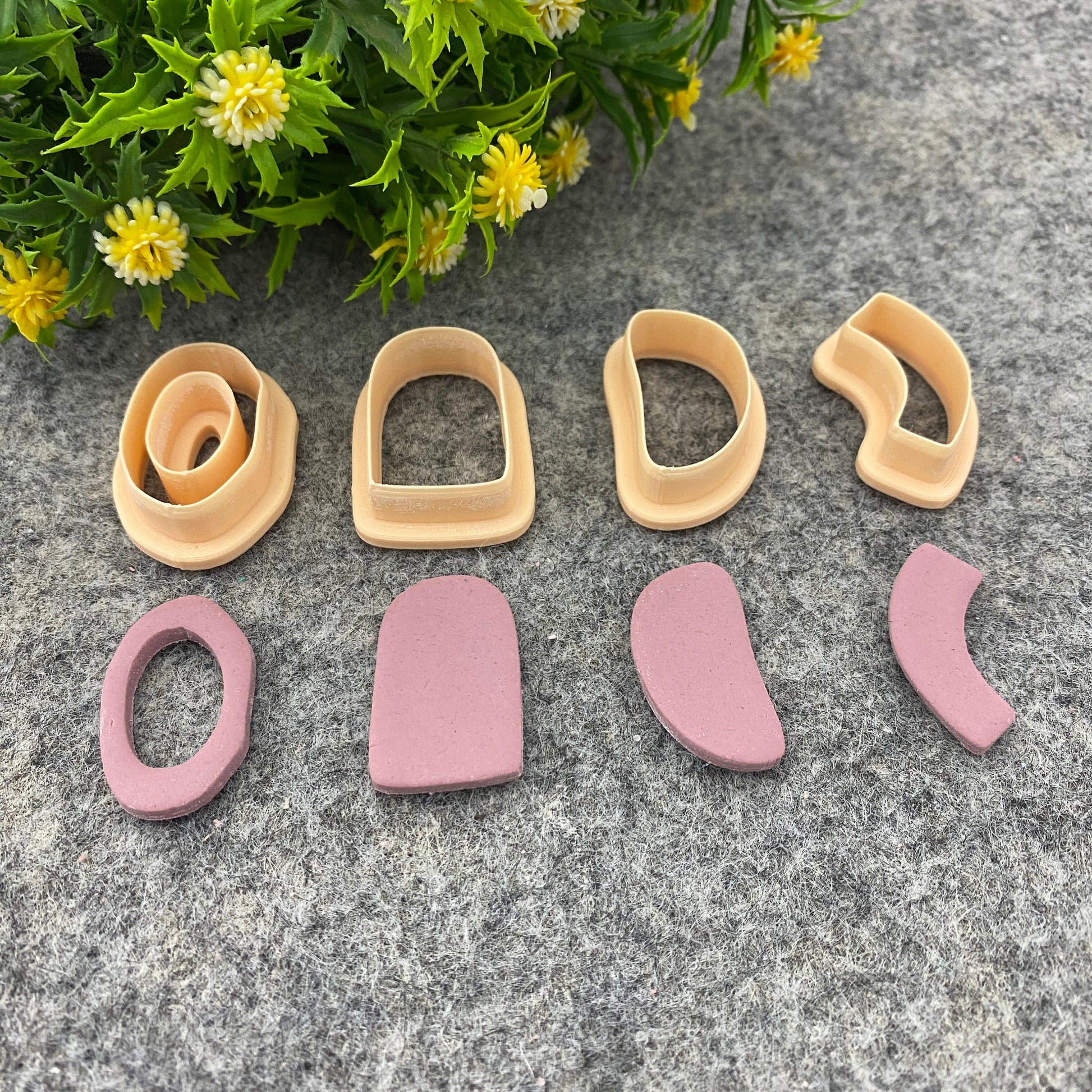 Organic shape clay cutter, earring polymer clay cutter, arch dangle jewellery cutter, Organic cutter Polymer clay tools #660