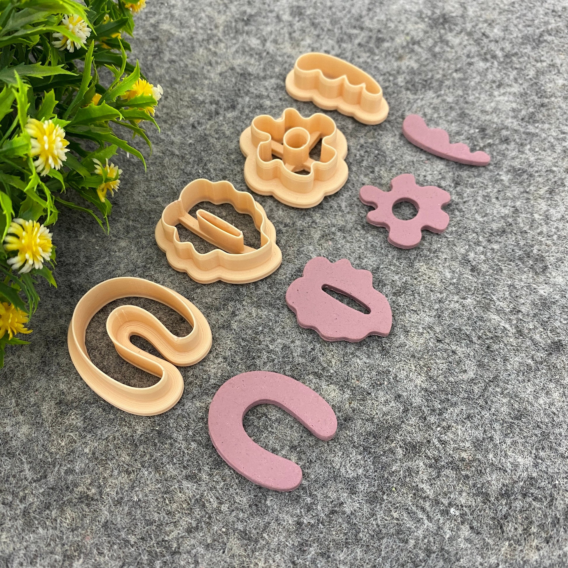 Organic Arch clay cutter, earring polymer clay cutter, Leaf shape, Flower jewellery cutter, Organic cutter Polymer clay tools #667