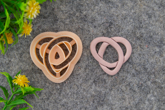 Valentine love pattern embossed clay cutter, polymer clay cutter for earring making #689