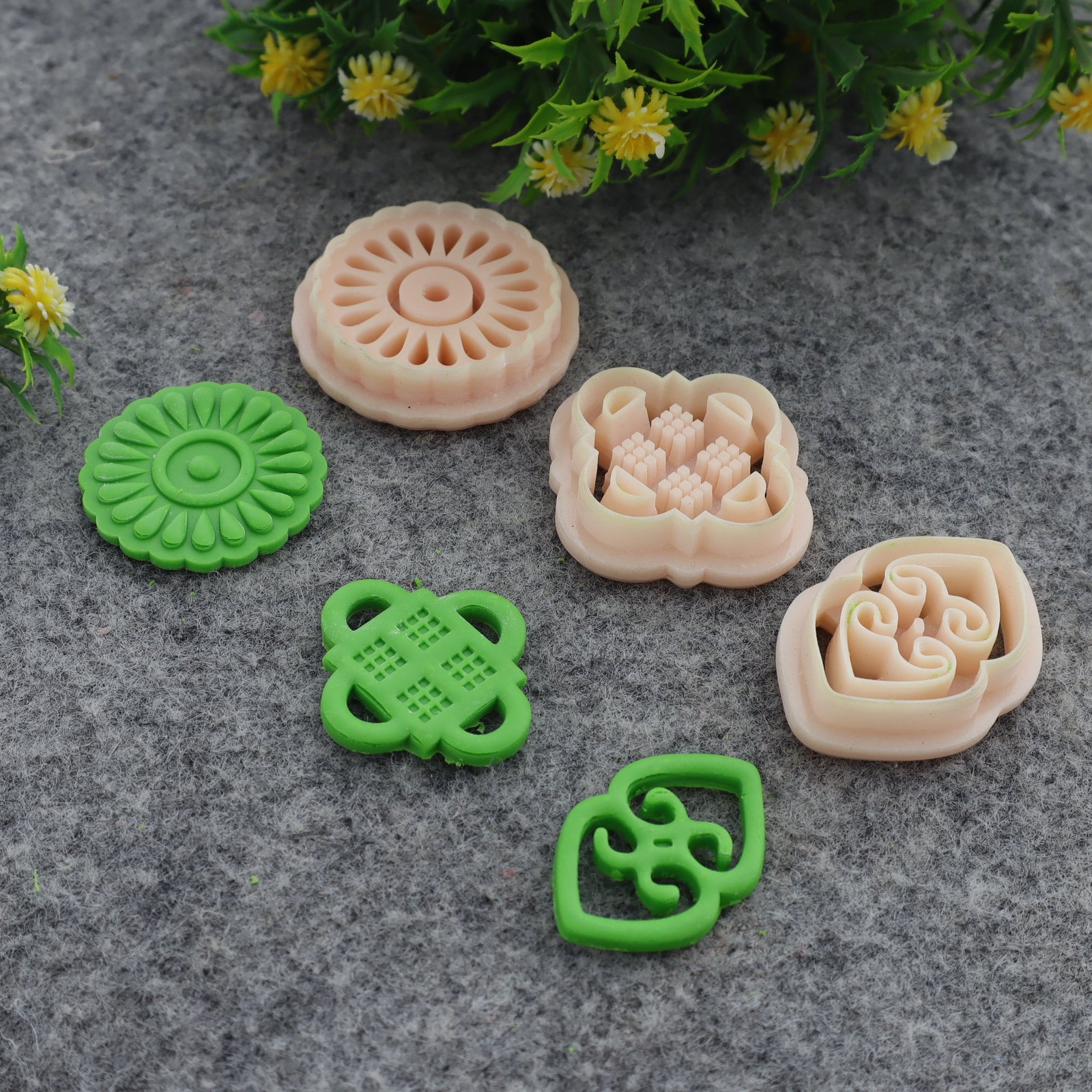 Adinkra symbol clay cutter, earring polymer clay cutter, Mako symbol cutter, Abusua pa symbol cutter Polymer clay tools #710-set-3