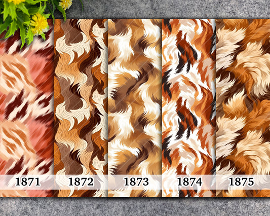 Water soluble Transfer paper for polymer clay, Brown animal fur pattern, polymer clay image transfers, magic transfer paper